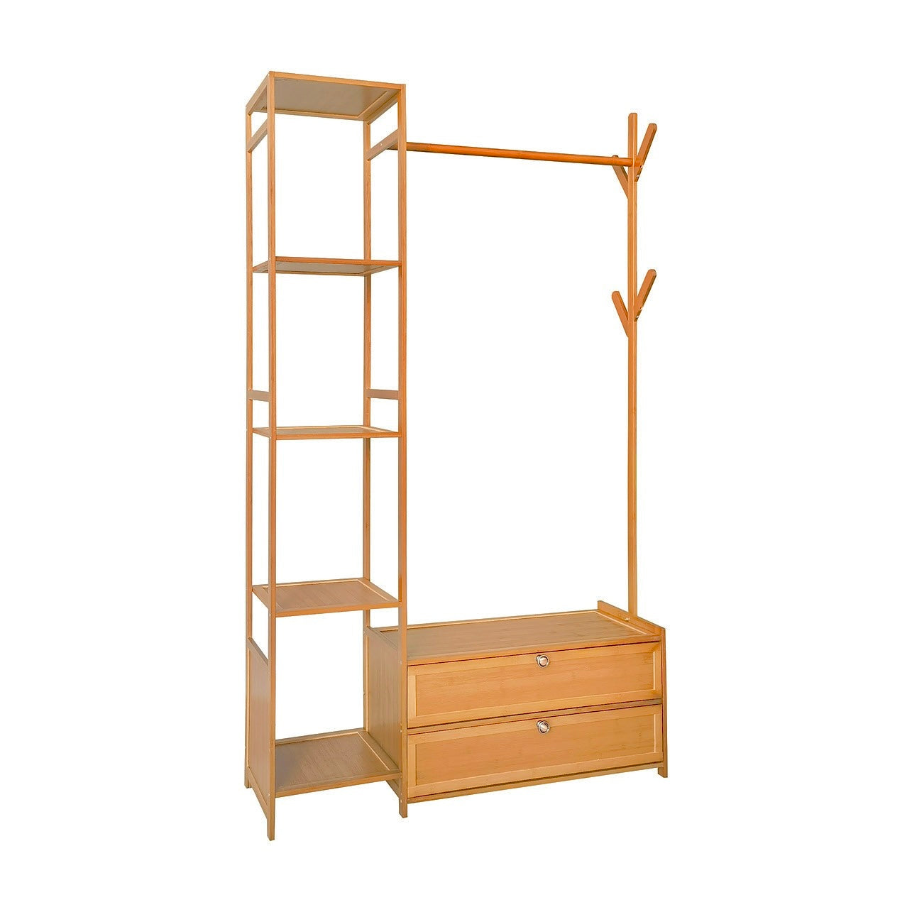 Modern Wooden Clothes Rack Stand
