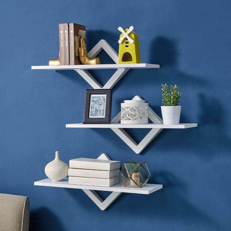 Wooden 3 pics Wall Shelf