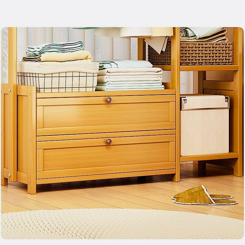 Modern Wooden Clothes Rack Stand – - Main Image