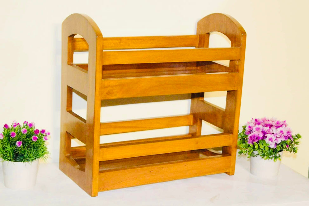 Wooden Kitchen Organizer rack – GRIHOSHAJ.COM