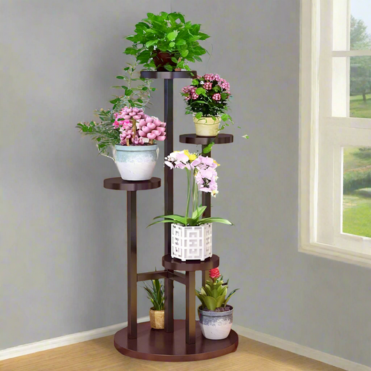 Minimalist Wooden Flower Plant Stand for Living Room/ Office