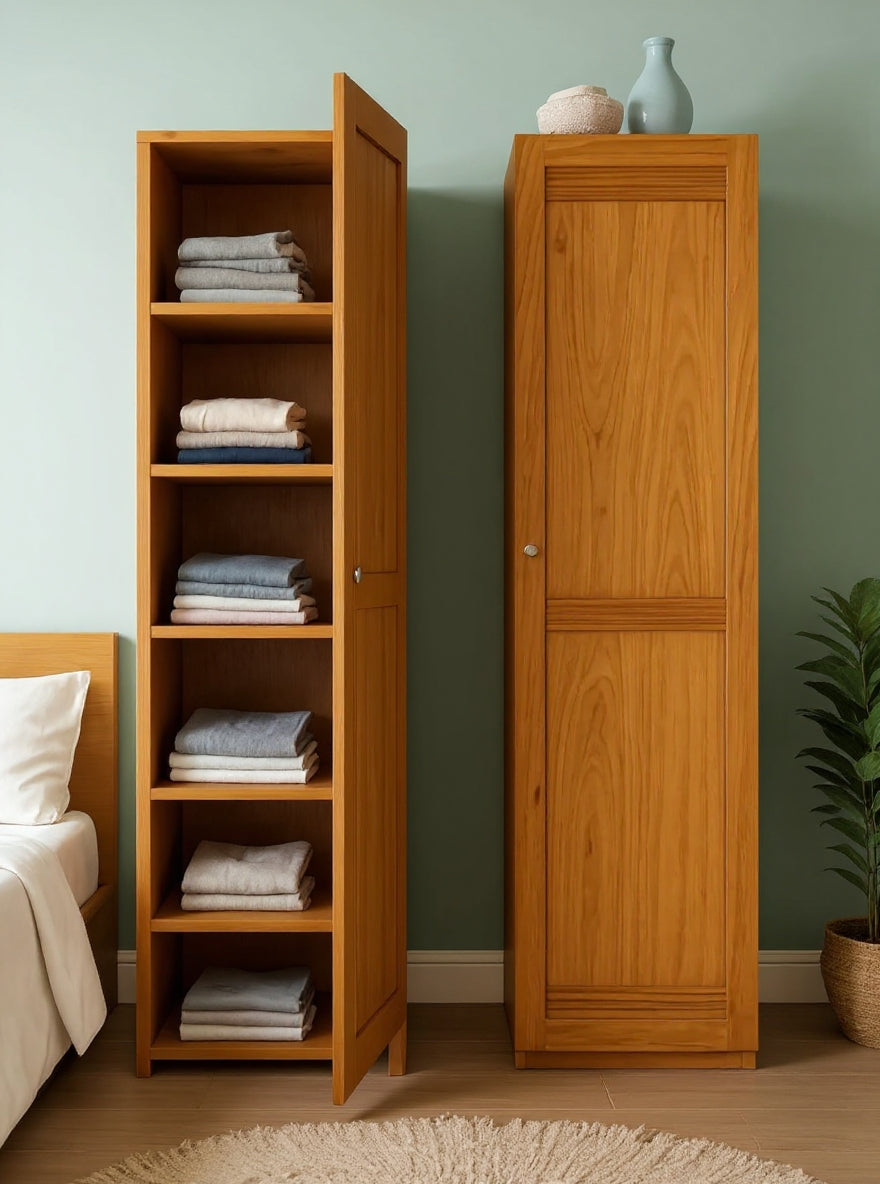 Minimalist Single Door Almira | Wardrobe