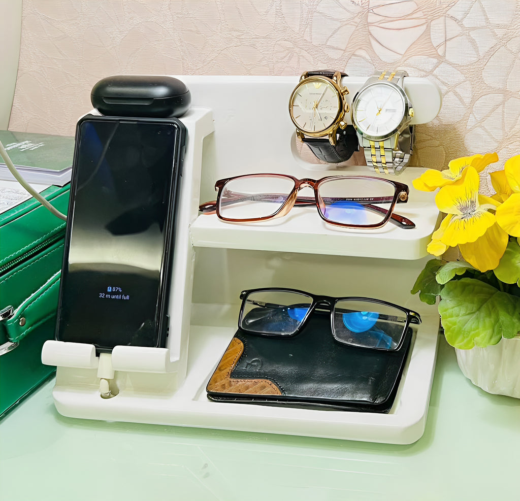 Phone Docking Station For Work Station/ Gift For Men & Women/ Desk Organizer