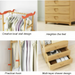 Wooden Multi Layer Alna Witn 8 Side Hook And 3 Drawers For Bedroom