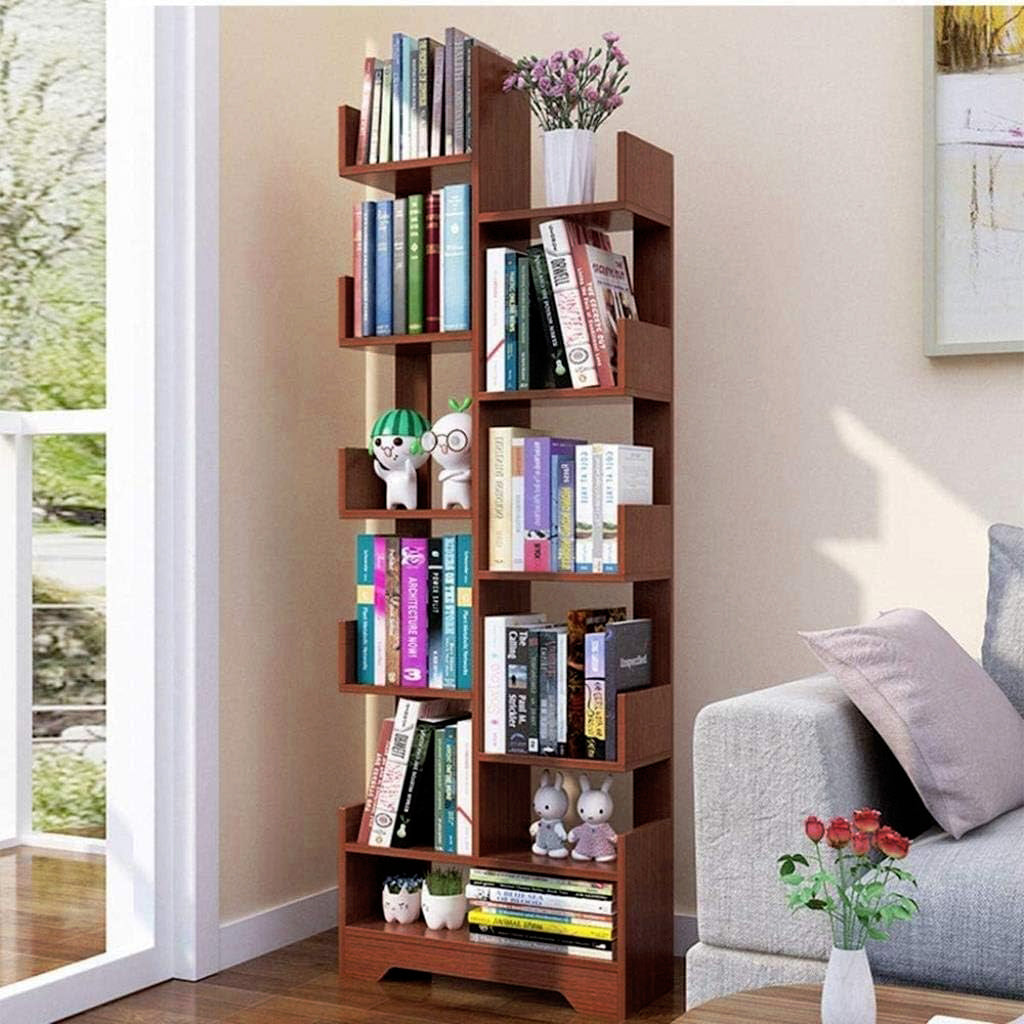 Wooden L Shape Bookshelf for Office & Home