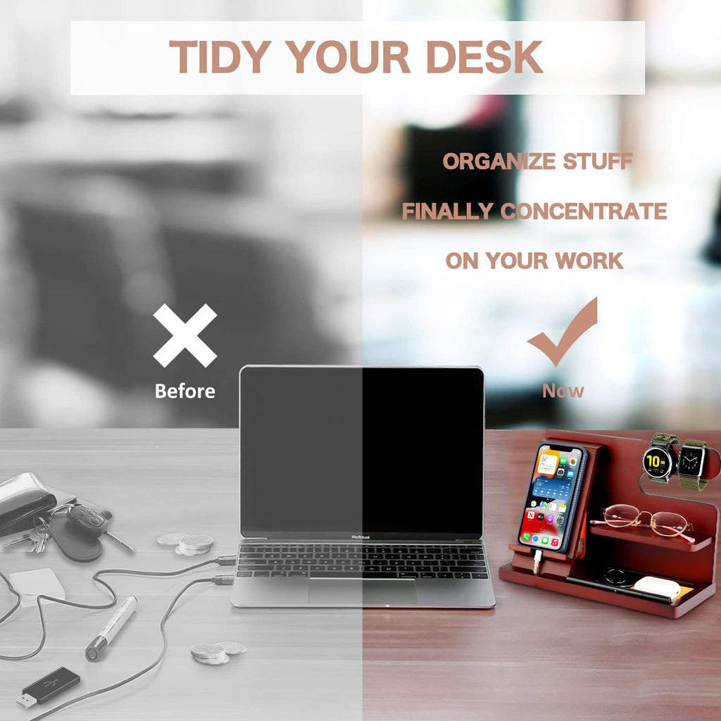 Phone Docking Station For Work Station/ Gift For Men & Women/ Desk Organizer