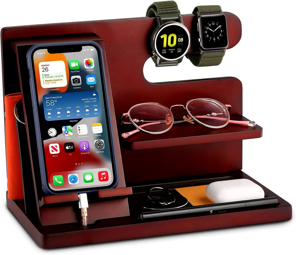 Phone Docking Station For Work Station/ Gift For Men & Women/ Desk Organizer
