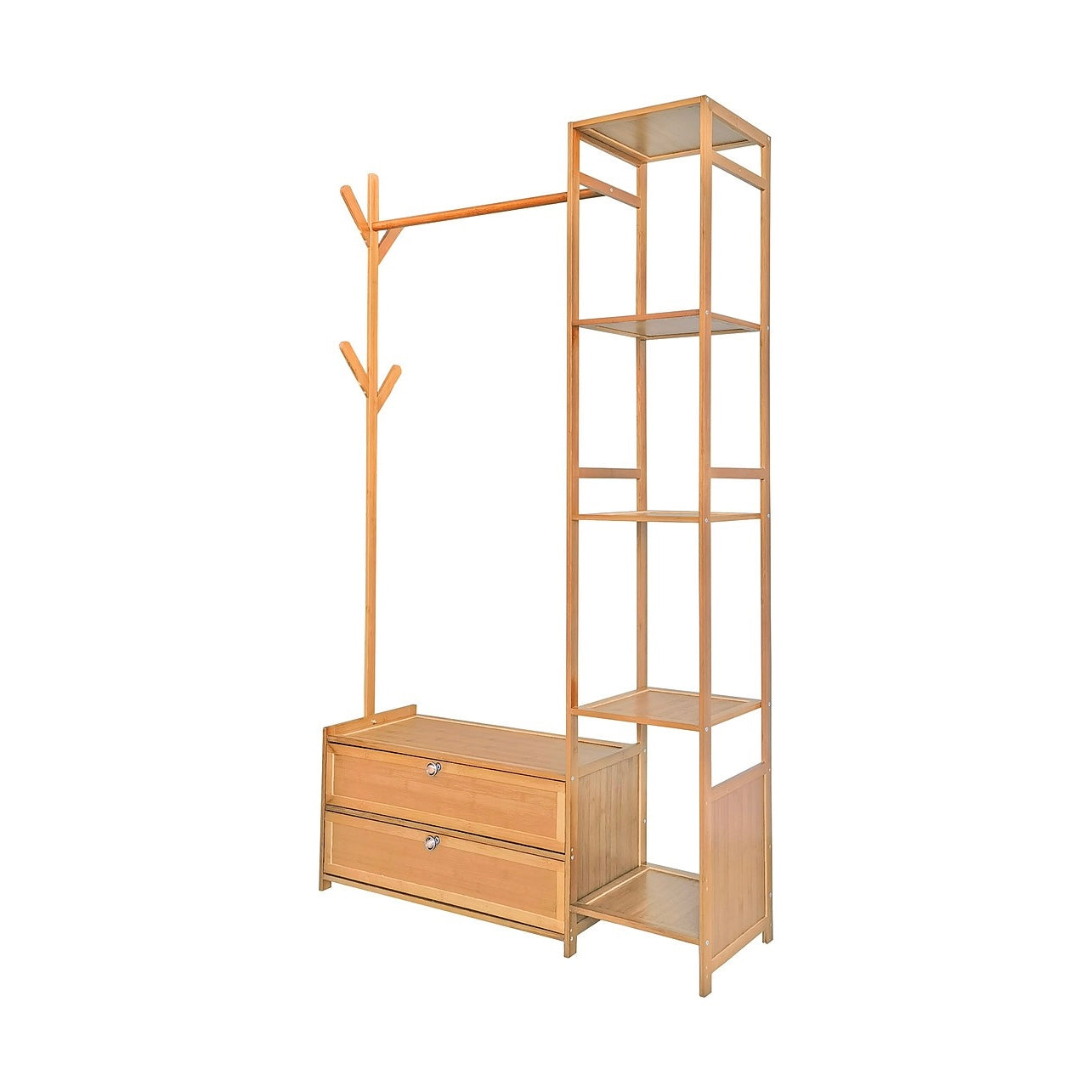 Modern Wooden Clothes Rack Stand