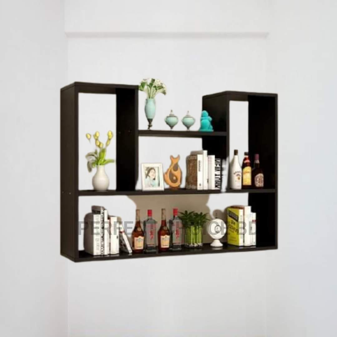 Modern wooden wall mount bookcase / Wall shelf