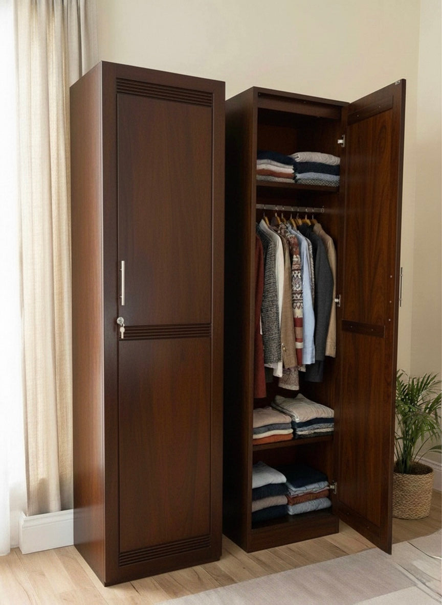 Minimalist Single Door Wardrobe | Wooden Single Door Almirah