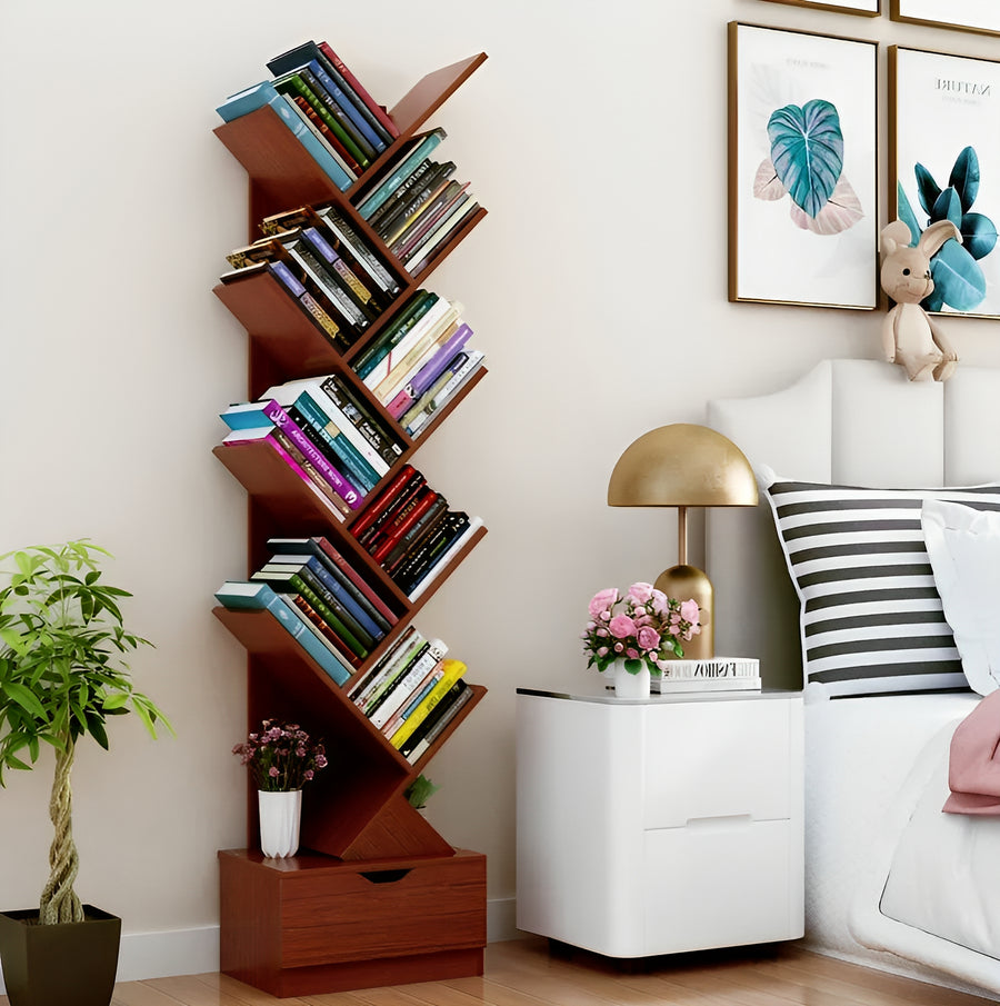 Modern 4 Row L Shaped Book shelf – GRIHOSHAJ.COM