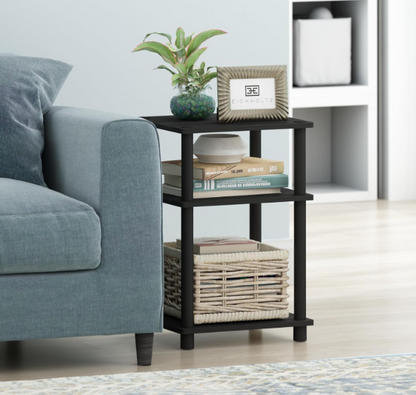 Wooden 3-Tier Side Table | Bedside Table