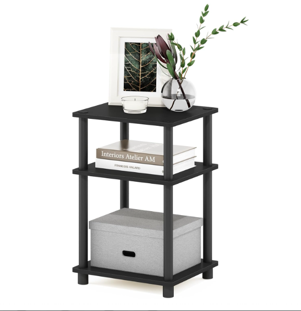 Wooden 3-Tier Side Table | Bedside Table