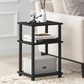 Wooden 3-Tier Side Table | Bedside Table