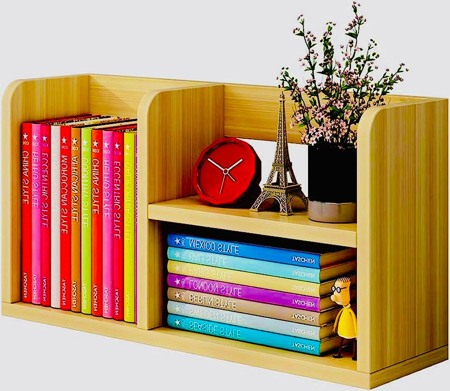 Wooden File Bookshelf for Office Desk