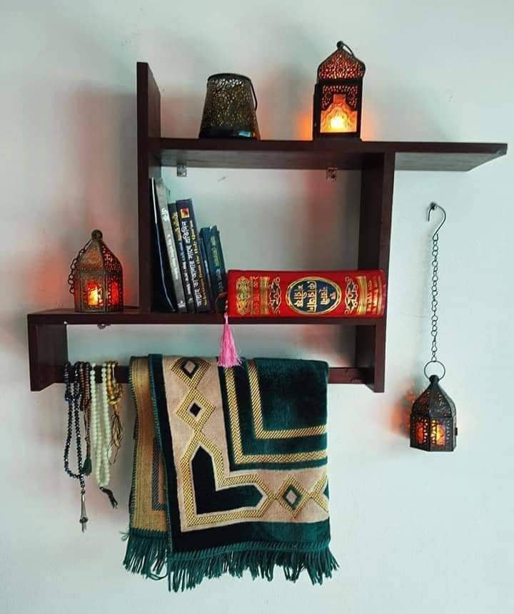 Wooden Wall Mounted Quran Shelf – GRIHOSHAJ.COM