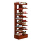 Double Row Wooden Shoe Rack With Box / Slippers Storage Shelves Organizer