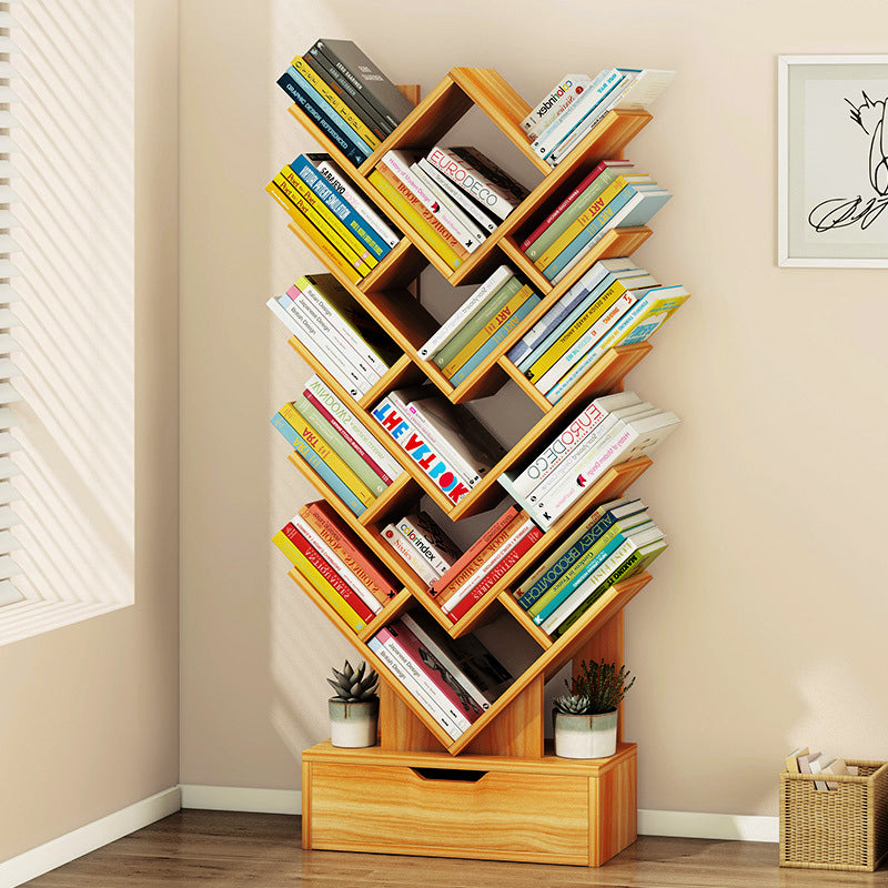 W Shape Large Bookshelf For Home and Office