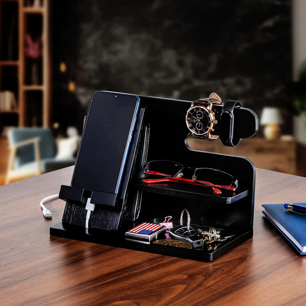 Phone Docking Station / Key Holder / Wallet Stand / Watch Organizer