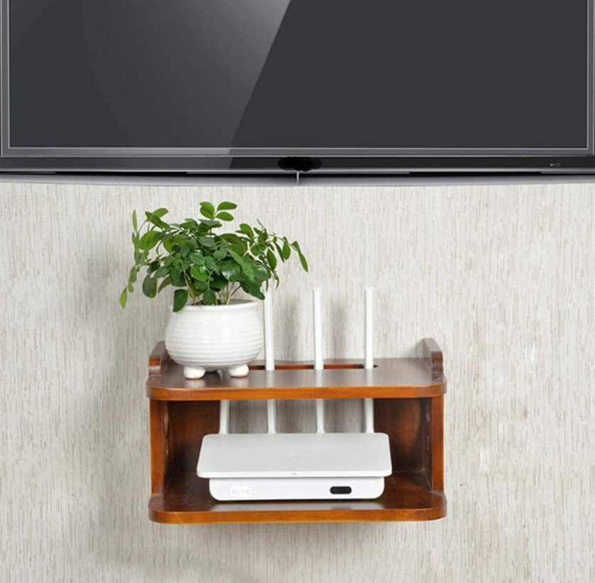 Wooden Wall Hanging Router Shelf For Office & Home – GRIHOSHAJ.COM